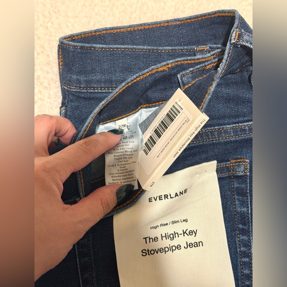 BNWT Everlane The High Key Stovepipe Jean Size 27R - Picture 5 of 5